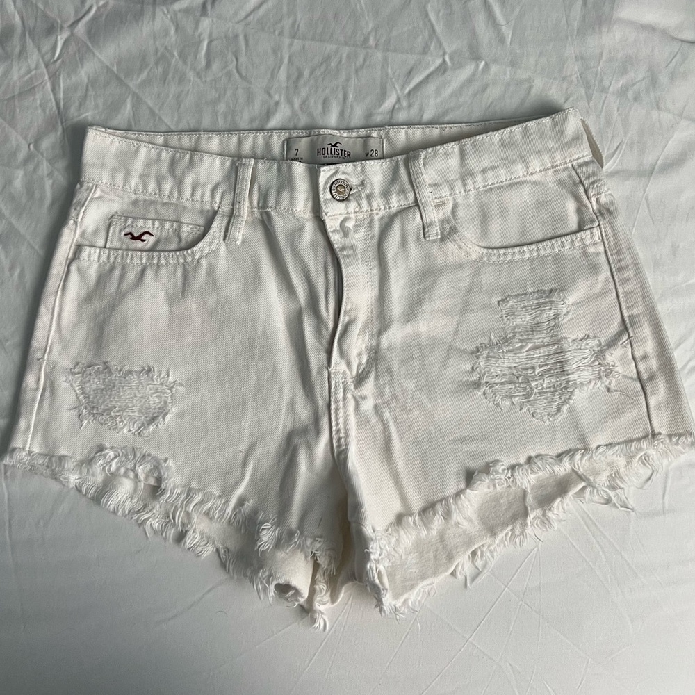 Hollister mid rise jean shorts